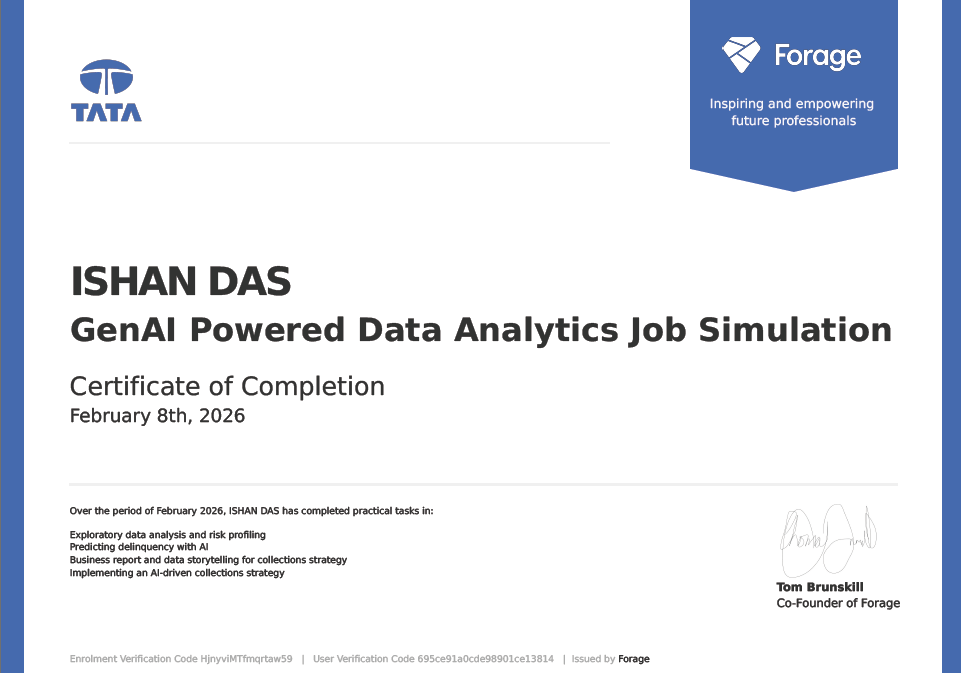 GenAI Data Analytics Certificate